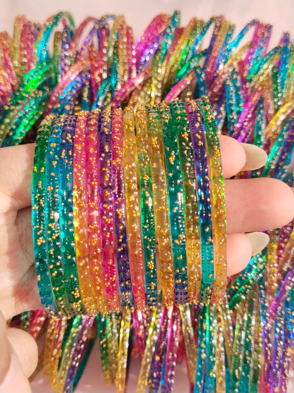 Pakistani Raindrops Bangles in Multi Colors
