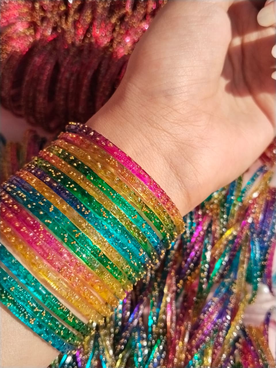 Pakistani Raindrops Bangles in Multi Colors
