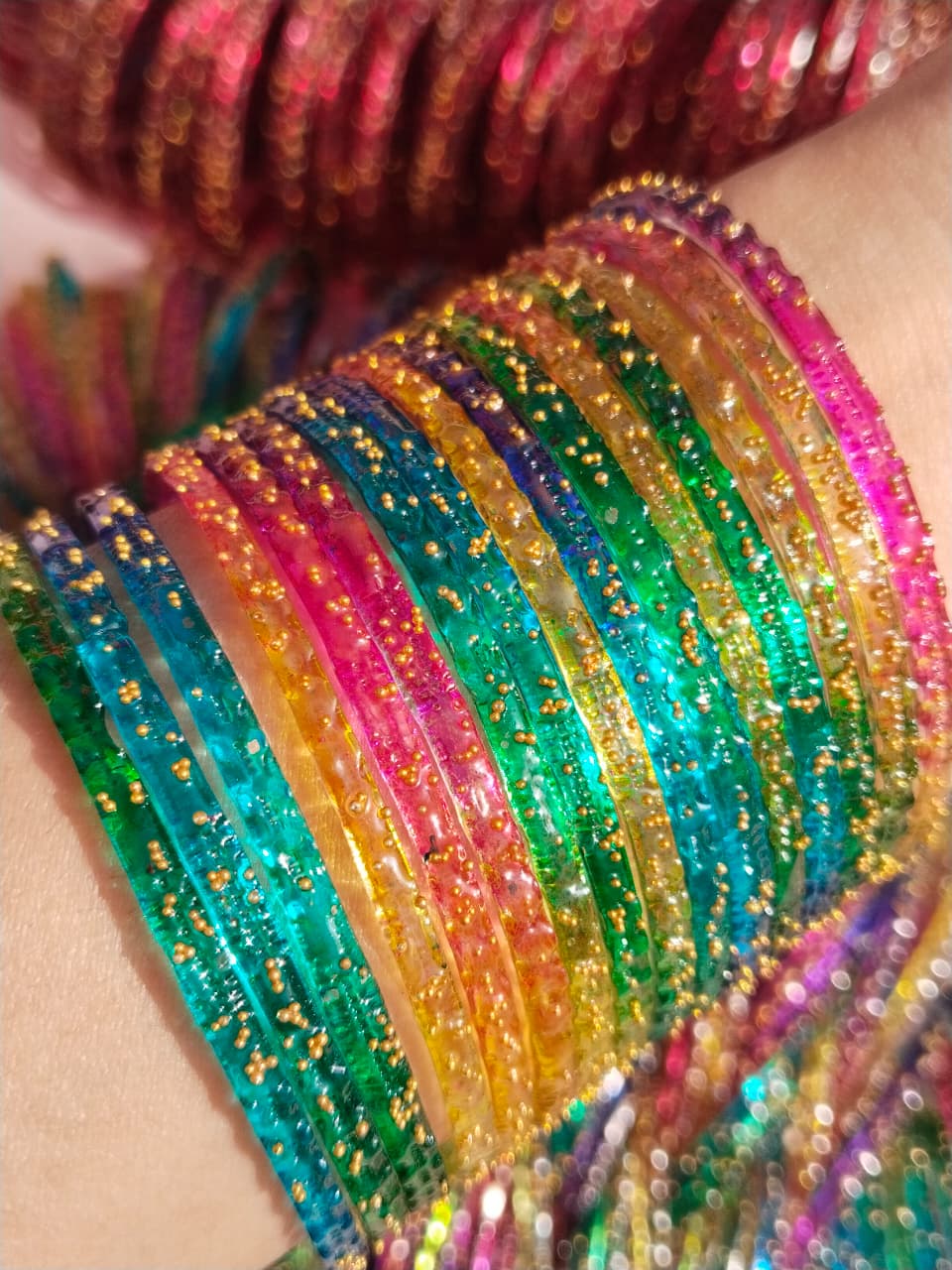 Pakistani Raindrops Bangles in Multi Colors
