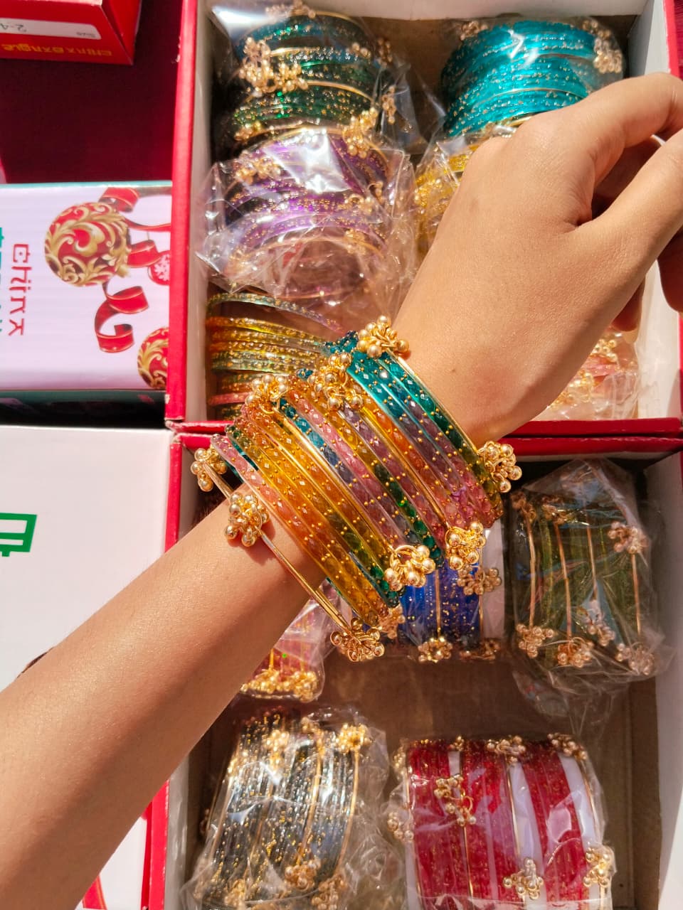 Orignal Indian Kashmiri Raindrops Bangles Available