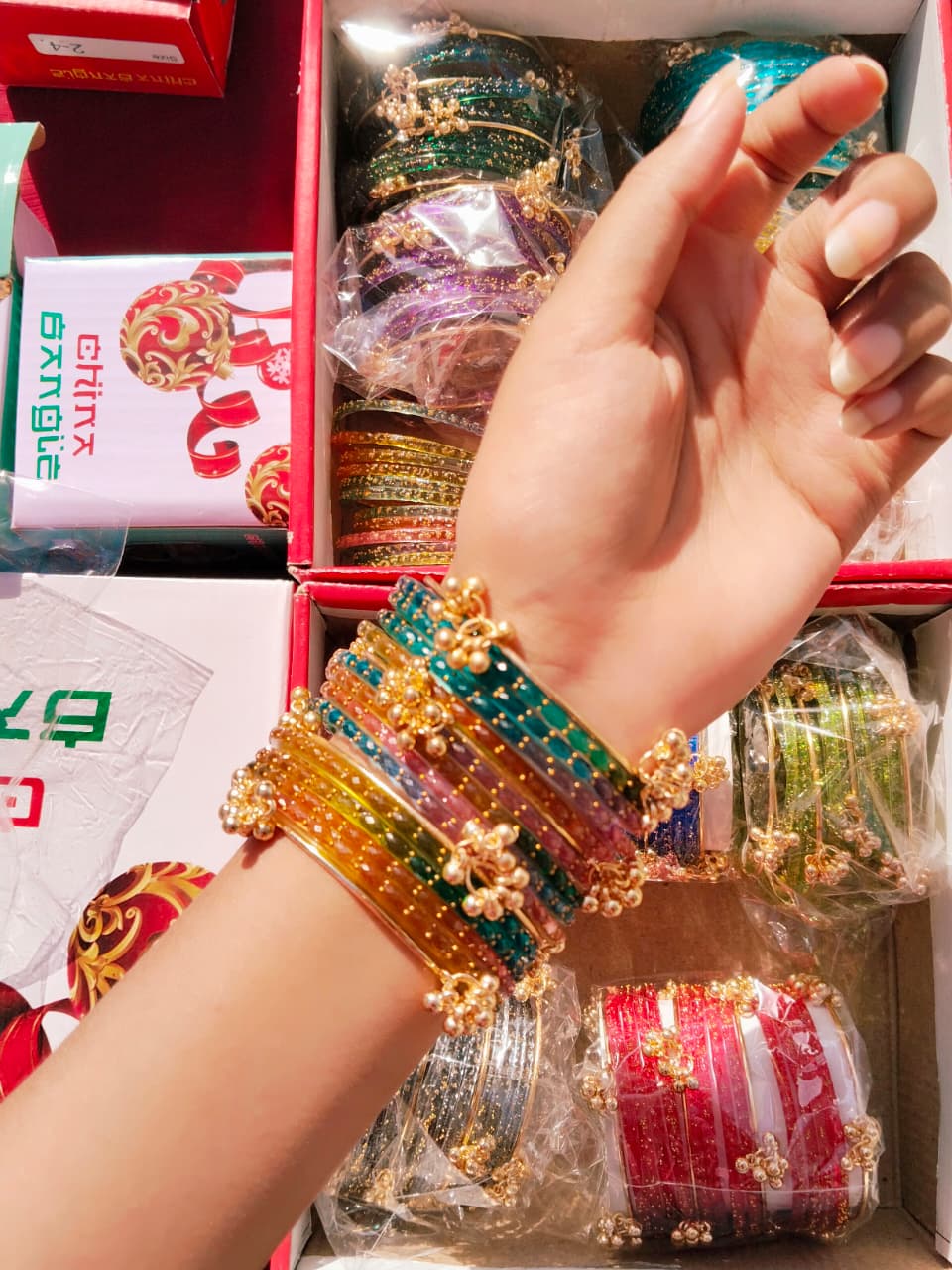 Orignal Indian Kashmiri Raindrops Bangles Available