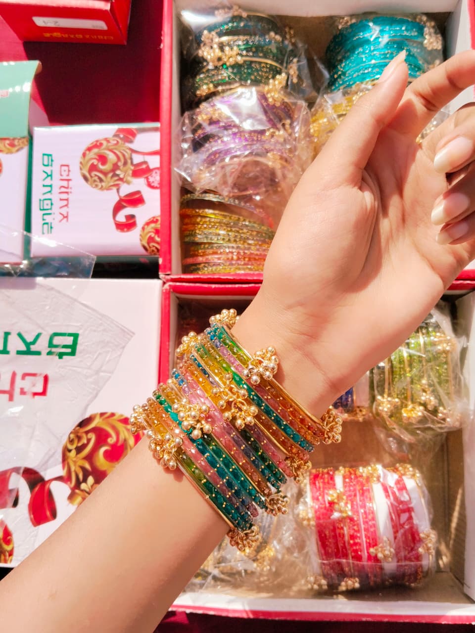 Orignal Indian Kashmiri Raindrops Bangles Available