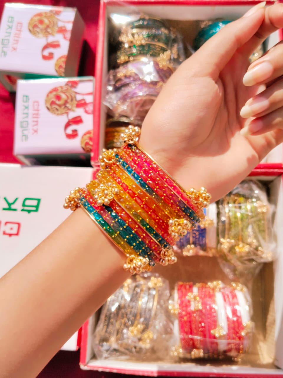 Orignal Indian Kashmiri Raindrops Bangles Available