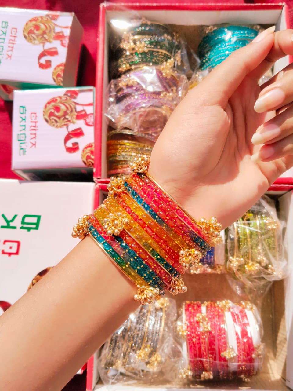 Orignal Indian Kashmiri Raindrops Bangles Available