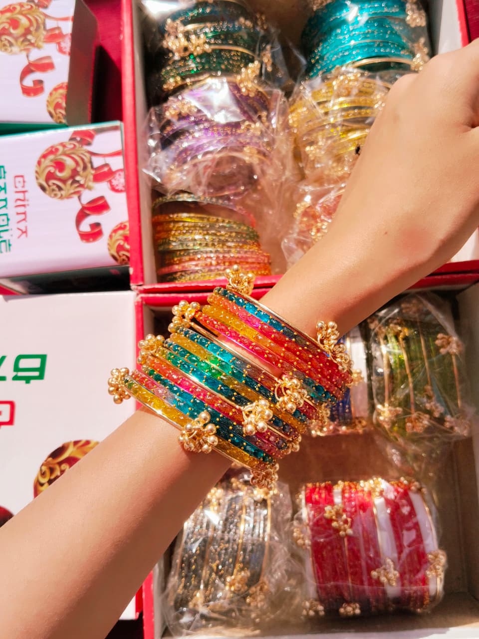 Orignal Indian Kashmiri Raindrops Bangles Available